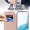 Card Holder Phone Case for Samsung Galaxy S22 5G Compatible with MagSafe Leather+TPU RFID Blocking Phone Cover