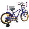 Kids  Bicycle 16 Inch for Ages 4 6 Dark Blue