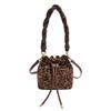 Crossbody bag women's bag 2025 new bag light luxury niche high-end hand bag super fire leopard print shoulder bucket bag