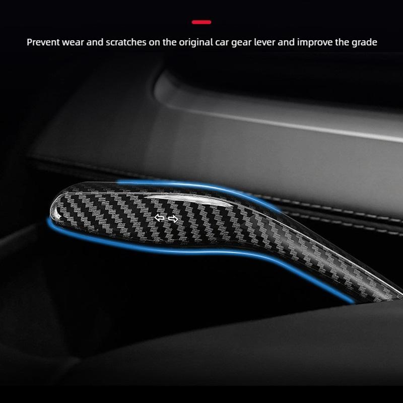 for Tesla Model Y 2025 Steering Wheel Gear Shift Cover Handle Protection Shifter Lever Paddle Shell Model 3 Highland Accessories