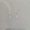 925 Sterling Silver Earrings For Women Trendy Simple Waterdrop Shape Earring Jewelry Prevent Allergy Party Christmas Accessories
