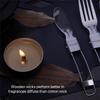 A95I-40Sets Double-Layered Wooden Candle Wicks And Stands 5.1 X 0.5 Inch Natural Candle For Candles Making,Wooden Candle Wick