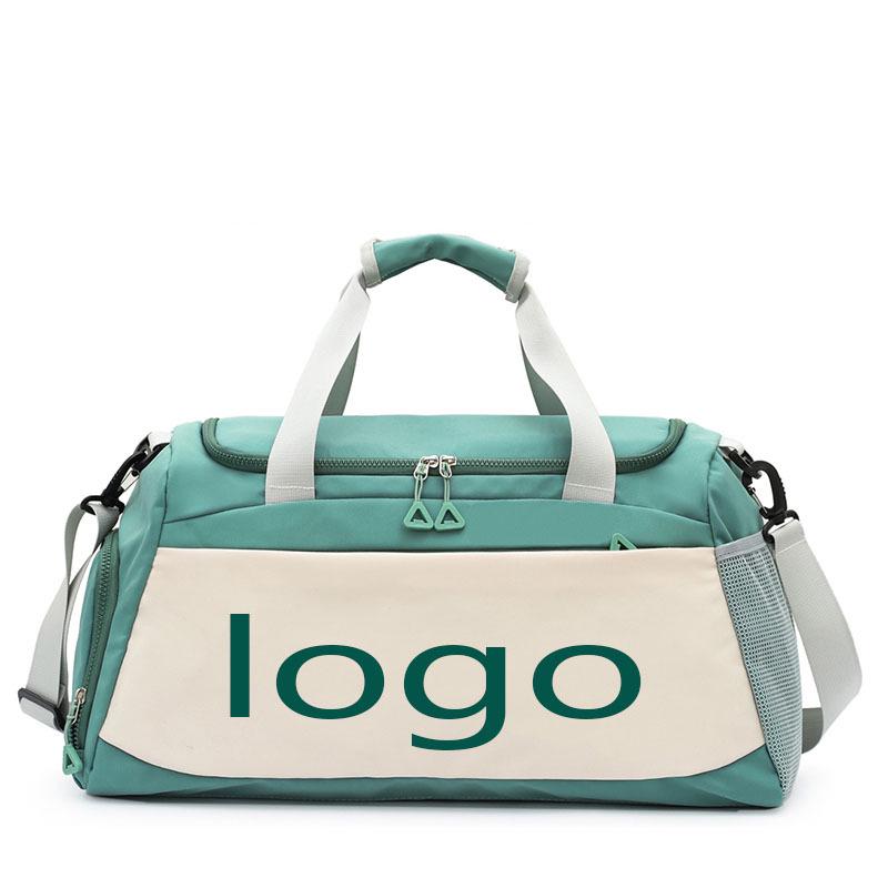 Sporty Travel Handbag with Wet/Dry Separation, Fitness & Swimming Bag, Crossbody Luggage with Shoe Compartment, Custom Logo Option