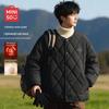 MINISO Herren Retro Japanische Kragenlose Gepolsterte Winterjacke Z