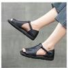 Retro Hong Kong style design sandals New summer casual flat heel bag heel open toe non-slip sandals