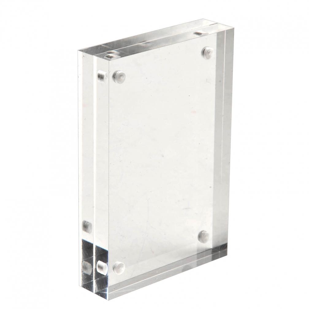 Thick 8+8mm Clear Acrylic Picture Frame with Convenient Magnetic Access