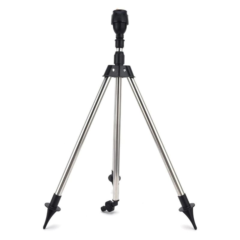 

Wide Area Tripod Mount Sprinkler 90 180 360 Degree Adjustable Sprayed Pattern Stable Metal Base Suitable For Outdoor Use 1