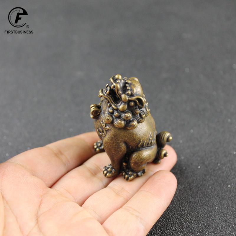 Vintage Design Chinese Style Mini Fengshui Pixiu Copper Bronze Incense Burner Censer Metal Craft Home Decor Living Room Supplies