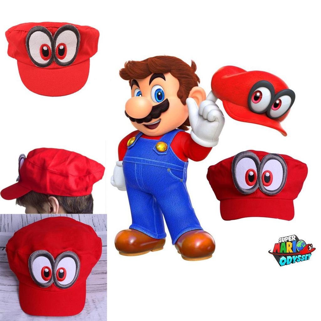 Super Mario Odyssey Hat Unisex Red Baseball Cap Cosplay Costume Accessory For Adults And Kids