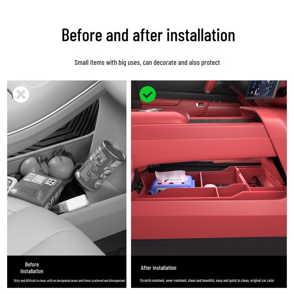25 Avatr 06 Center Console Lower Storage Box - Silicone Organizer for Car Interior