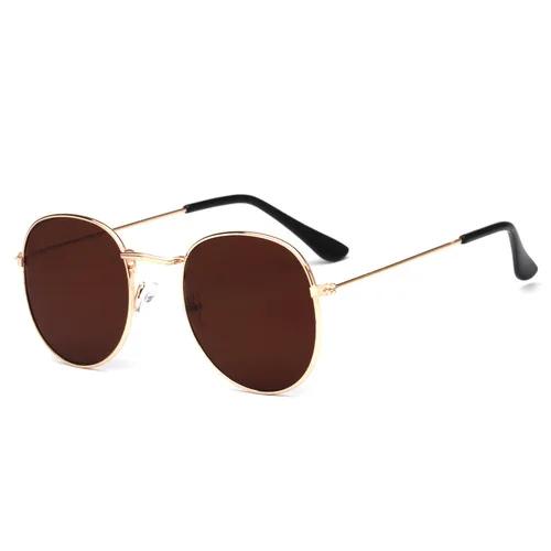 Small Retro Round Sunglasses Woman Brand Designer Vintage Sun Glasses for Female Eyewear Luxury Mirror Ray Glasses