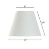 White Textured Fabric Empire Lamp Shade Decorative Lighting Fixture Home Decor Floor Bedside Lamp Shade Polyester Material
