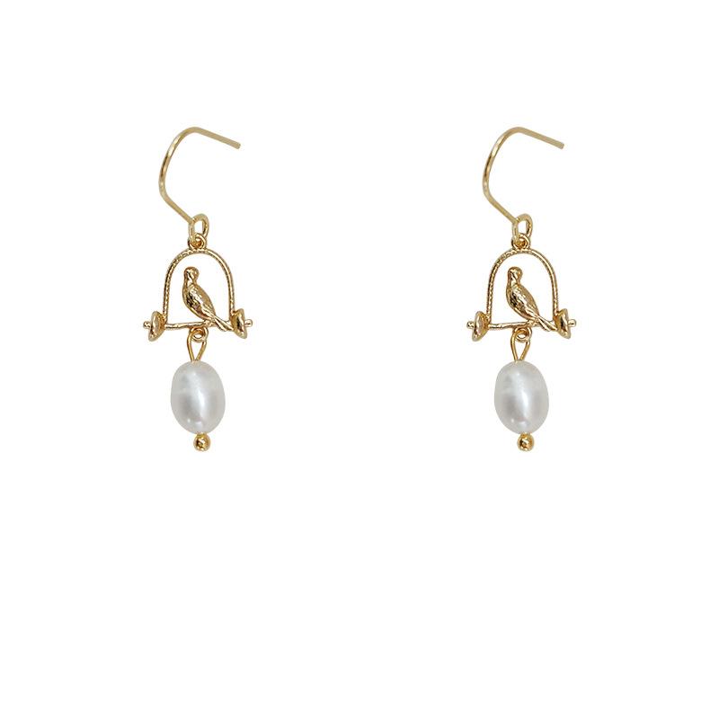 Female Palace Style Retro Bird Earrings