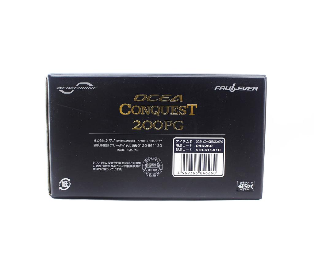 SHIMANO Reel Baitcast Ocea Conquest 200PG Right Hand (6260)