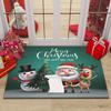Merry Christmas Santa Claus Home Entrance Decoration Carpet Door Mat Non-Slip Hallway Bedroom Bathroom Mat Living Room Rugs