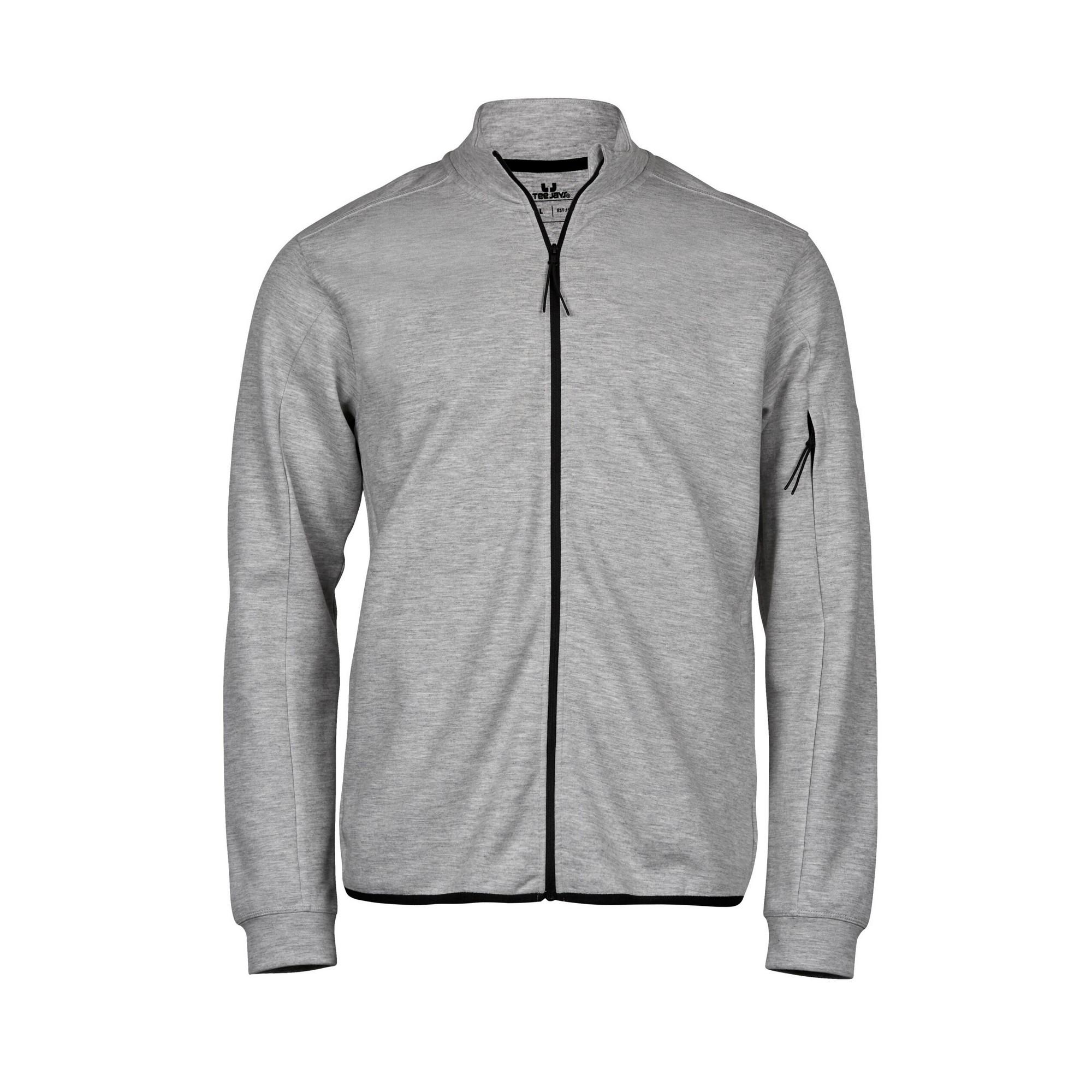 Tee Jays Giacca sportiva da uomo con cerniera completa S grigio