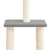 VidaXL Arbre à chat avec griffoirs en sisal gris clair 85,5 cm 171739