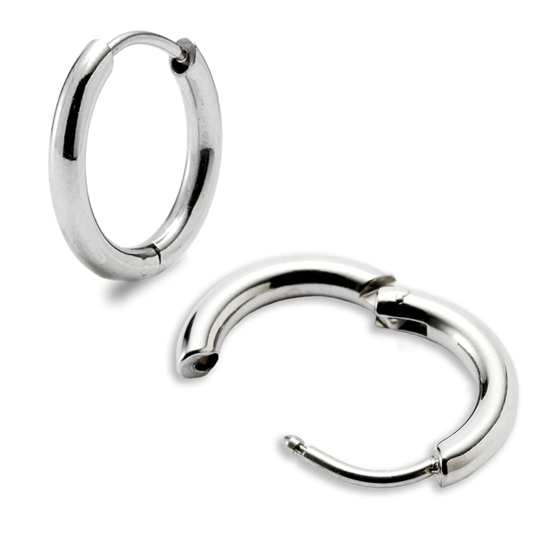 

Дев ять сережок-кілець, що продаються серйозним спеціалізованим магазином, кільце з хірургічної нержавіючої сталі для хряща, продаються поштучно, внутрішній діаметр [ТРИ 999] магазин,