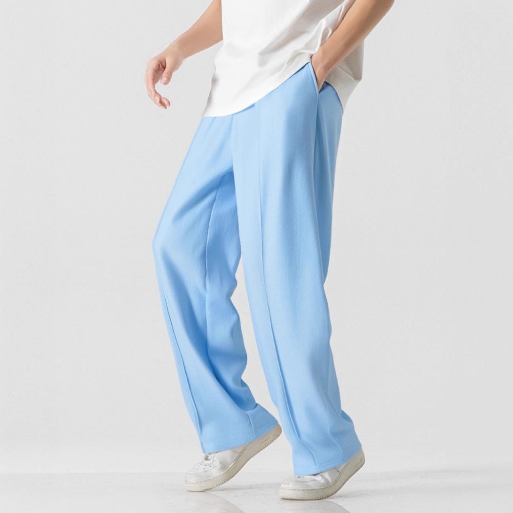 Men's Casual Trousers: Plus Size, Plain, Loose-Fit Straight-Leg Trousers – New Arrival Sports Trousers