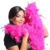 2 Yards 90Gram Turkey Feathers Boa Colorful-Chandelle-Feather-Boa Decor Scarf  Marabou Plumas Shawl for Costume/Hat/party