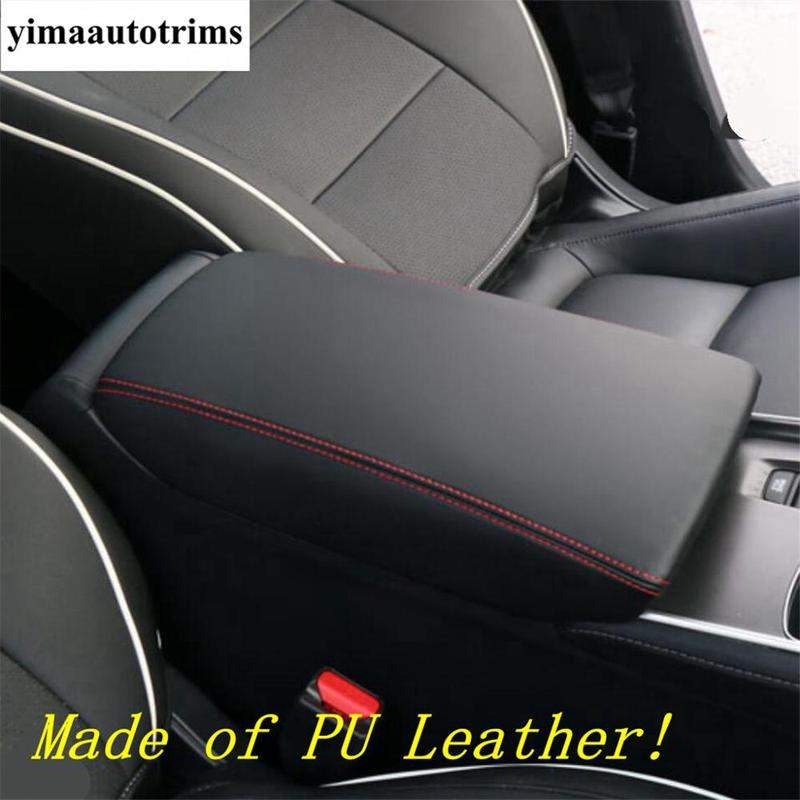 Accessories Fit For Honda Accord 2018 PU Leather Armrest Holster Protective Pad Mat Interior Refit Kit