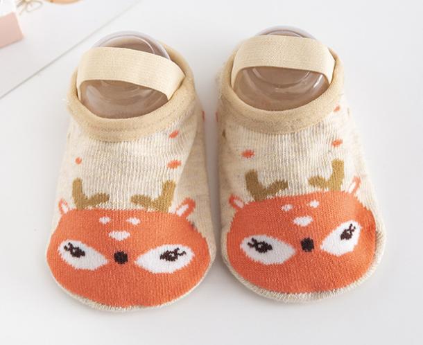 

Детские носки-тапочки для девочек и мальчиков, аксессуары для новорожденных, противоскользящие, детские, для малышей, подарок, одежда, для младенцев и детей, с мишкой и совой 1 to 3 Year