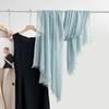Cotton and linen scarf, fashion, literary style, solid color, linen scarf, women's air-conditioned room, shawl, and sunscreen silk scarf outside.