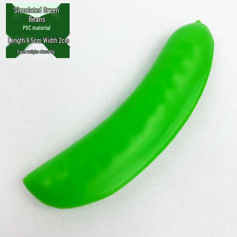 Mini Fake Green Beans Vegetable Model Props for Children s Cognitive Toys & Fruit Decoration