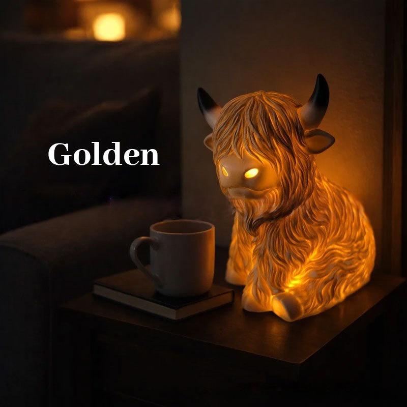 TK Practical Bestseller Highland Cow Lamp Resin Ornament