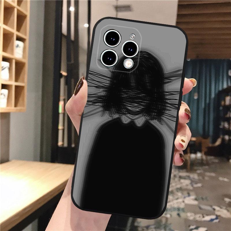 

Чехол для телефона Carcasa Funda Для iPhone 17 Pro Max Air 16 15 14 13 Pro Max 15 16 Pro 15Plus Ужасы Аниме Девушка Чехол iphone 14Pro