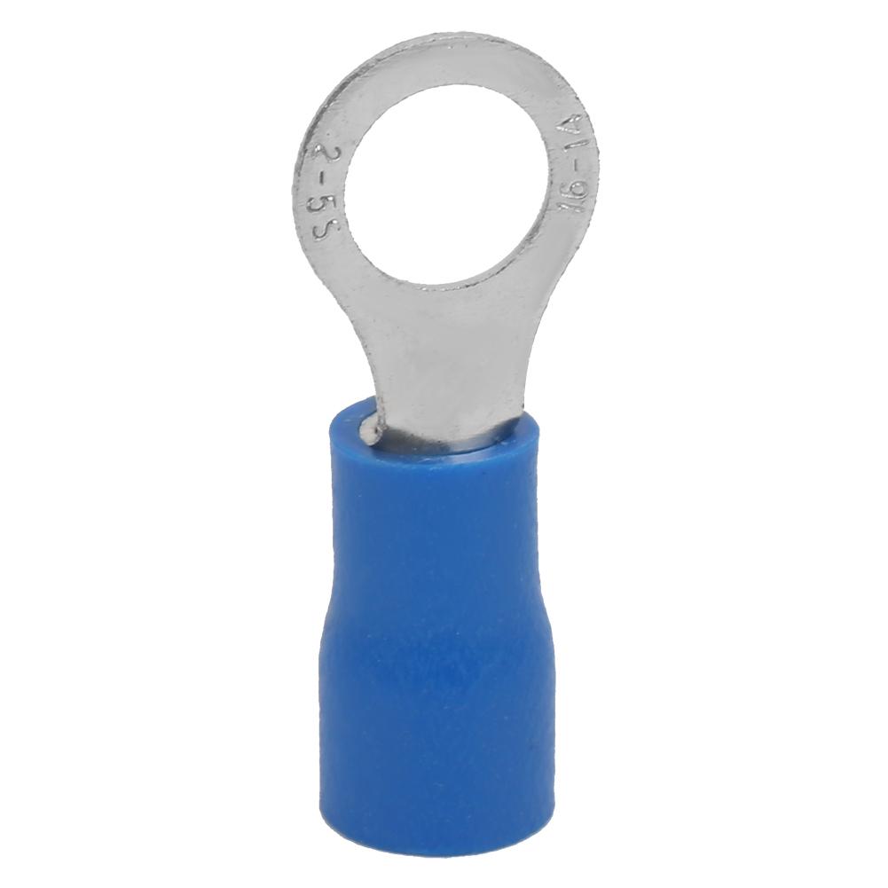 1000Pcs Cold Pressed O Type RV25 Brass Insulated Crimp Terminals Connectors Kit for Electric