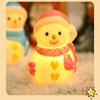 1Pc Cute Cartoon Christmas Snowman Luminous Ornament Children and Students Small Gift Bedroom Bedside Night Light Ambient Light