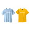 Champion T-shirty Unisex Błękitny+Złoty Okrągły Dekolt Umiarkowany Prosty Krój GT23H-2+