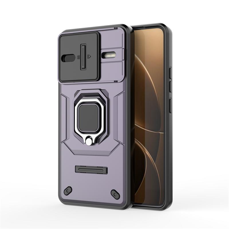 Shockproof Case For Xiaomi Poco F7 Ultra Case Poco F7 Ultra F7 Pro Ring Holder Magnetic Cover For Poco F7 Ultra Push Window Case