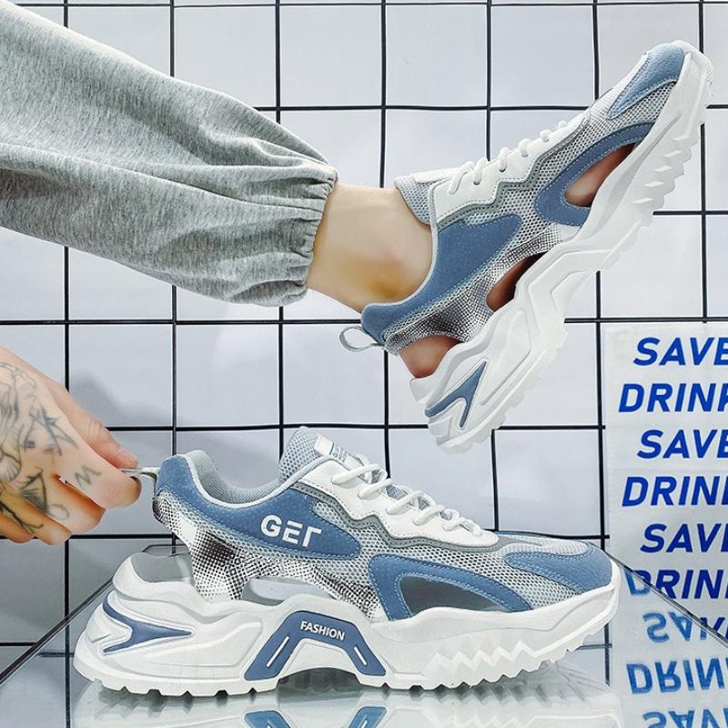 Fashion Summer New Men's Casual Sandals Lightweight Luxury Men Hollow Leisure Sneakers Teenagers Breathable Beach Shoes Footwear Zapatos