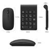 Lefon Wireless Numeric Keypad and Mouse Set, 2.4G Numeric Keyboard & Mouse Set, 18 Keys, Compact, Portable, USB Connection, Wireless Number Pad, USB