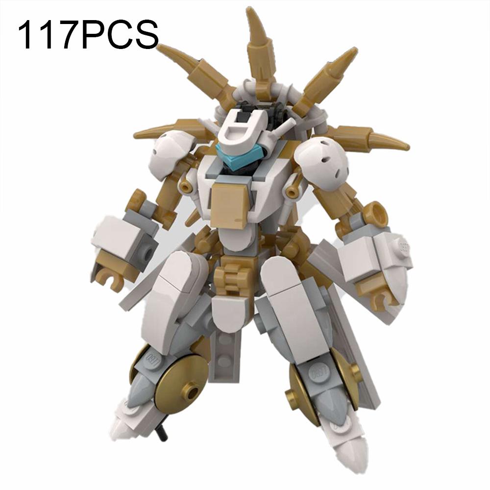 MOC Anime Action Figures Small Mecha Assembled Robot Puzzle Creative Octopus Gold Exoskeleton DIY Toys for Kids Birthday Gifts