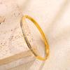 Yupsk Bracciale per Coppia in Acciaio di Titanio Zircone Lucido Intarsiato Braccialetti in Acciaio Inossidabile Colore Oro/Argento Gioielli da Donna Regalo
