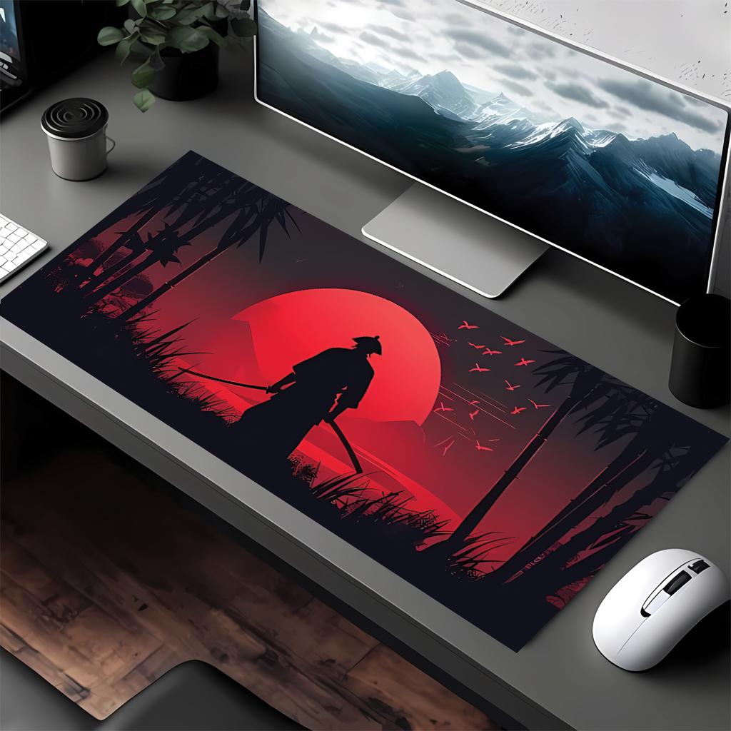 Super beautiful Japanese style Mouse pad large Mouse pad Samurai Mouse pad DESMAT full size model