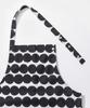 Marimekko 3-Piece Set (2 Aprons and Mittens) 071708 RASYMATTO WHITE/BLACK [Parallel Import]