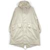 MHL. 596-2110500 Ivory Washed Cotton Nylon Snow Parka Jacket S IvoryUsed
