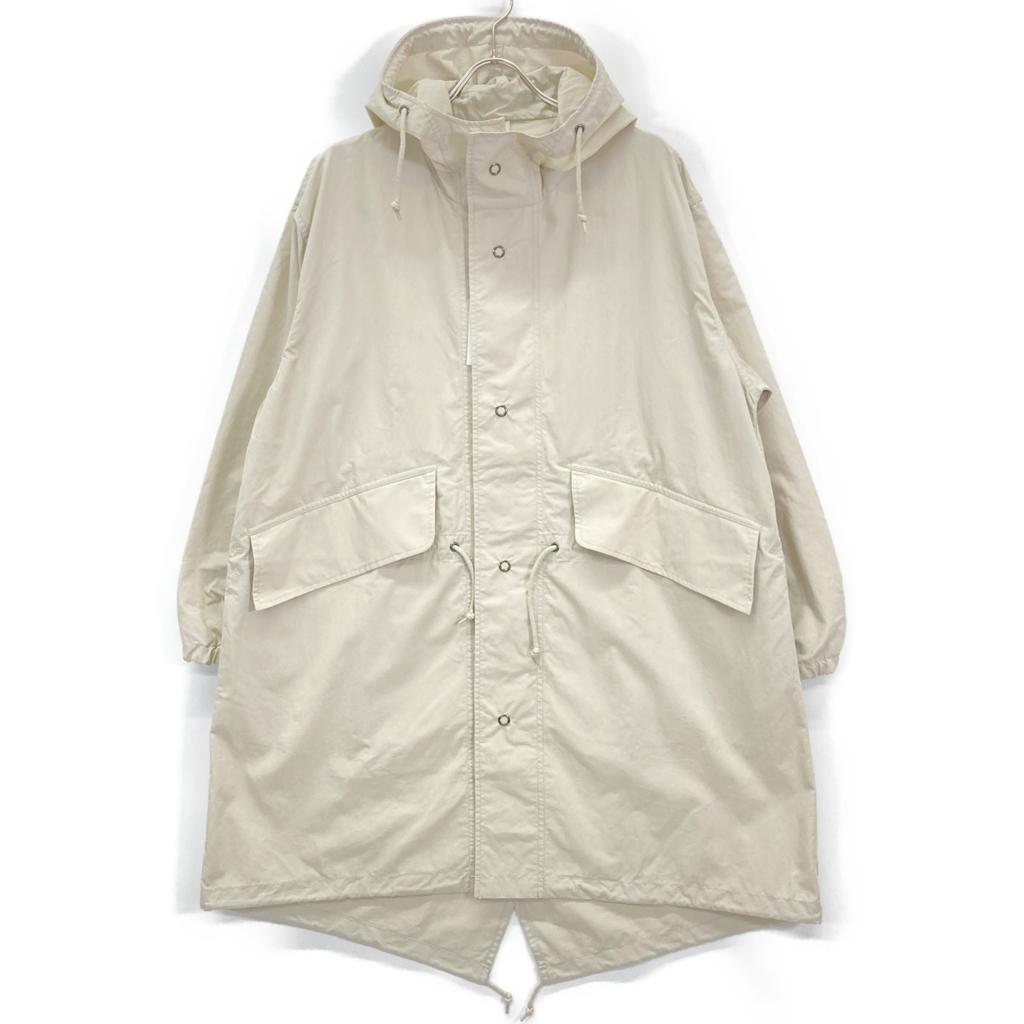 MHL. 596-2110500 Ivory Washed Cotton Nylon Snow Parka Jacket S IvoryUsed