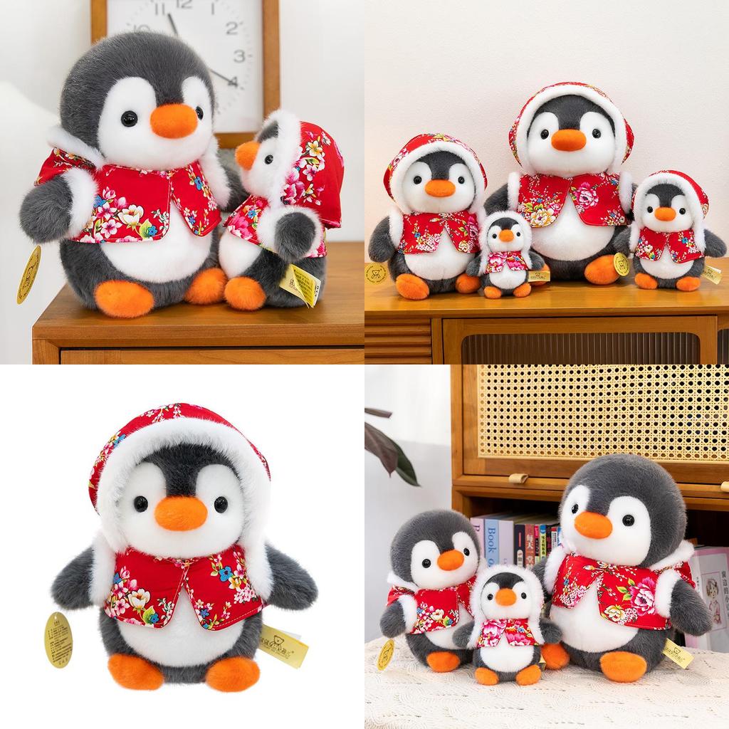 Cute Cartoon Penguin Plush Toy For Babies Bedtime Comfort Soft Stuffed Animal For Kids