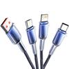 3 in 1 Fast Charging Type C USB Cable Type C Usb Micro For Iphone Samsung Huawei Xiaomi Multi Port Multiple Charging Wire