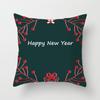 Merry Christmas Printed Red Pillowcase  Style Cushion Cover Home Sofa Decor Throw