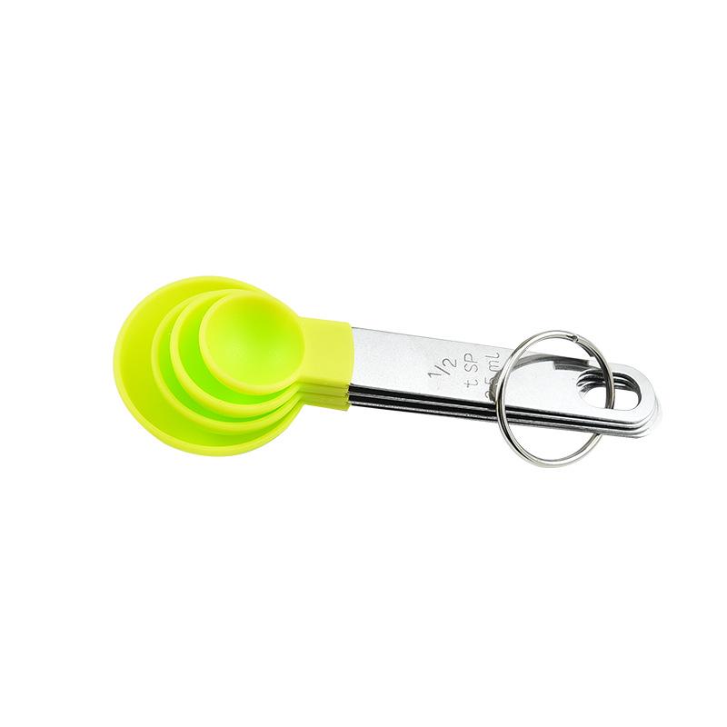 8-Piece Measuring Spoon and Cup Set with Stainless Steel Handles for Baking