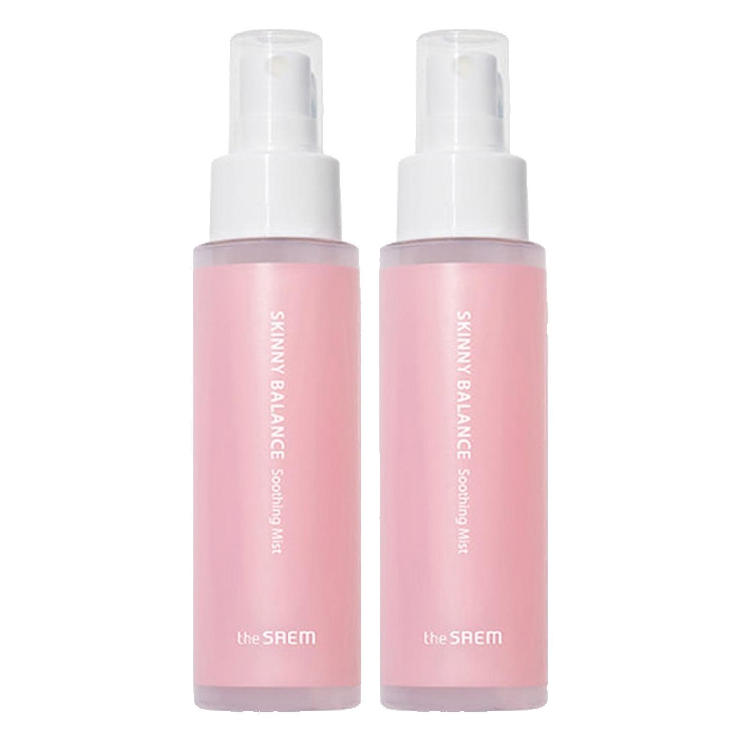 The Saem Skinny Balance Soothing Mist (Set of 2) - 75ml x 2 Portable Fine-Mist Facial Spray for Instant Relief & Hydration