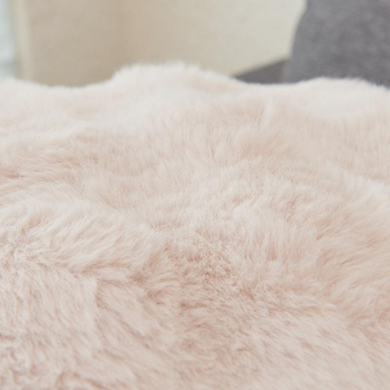 Soft to Touch Faux Rabbits Furs Cushions Case, Bubble Velvets Throw Pillow Cover for Lounges