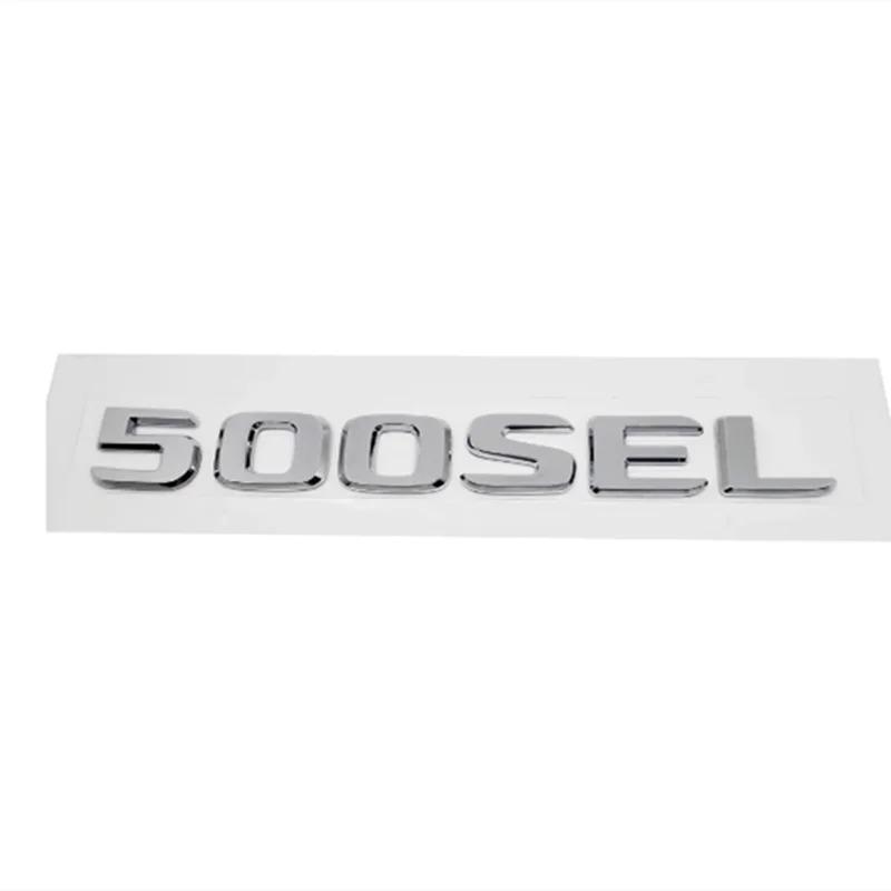 ABS Kofferraum Heck Logo Plakette Emblem Aufkleber für Mercedes Benz S-Klasse W126 W140 W220 W221 W222 300SEL 500SEL 560SEL 600SEL AT1