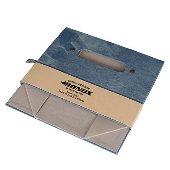 Dulton Foldable Tissue Box Light Denim Cover Height 77 X Width 260 X Depth 140mm FOLDABLE TISSUE BOX LIGHT DENIM H20-0155LDM